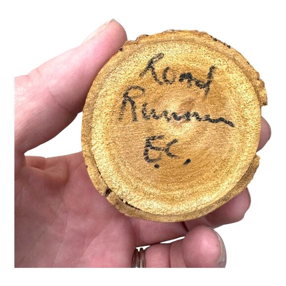 Vintage Road Runner Native American Kachina Doll Hopi Feather Signed 5" Katsina - Picture 4 of 7